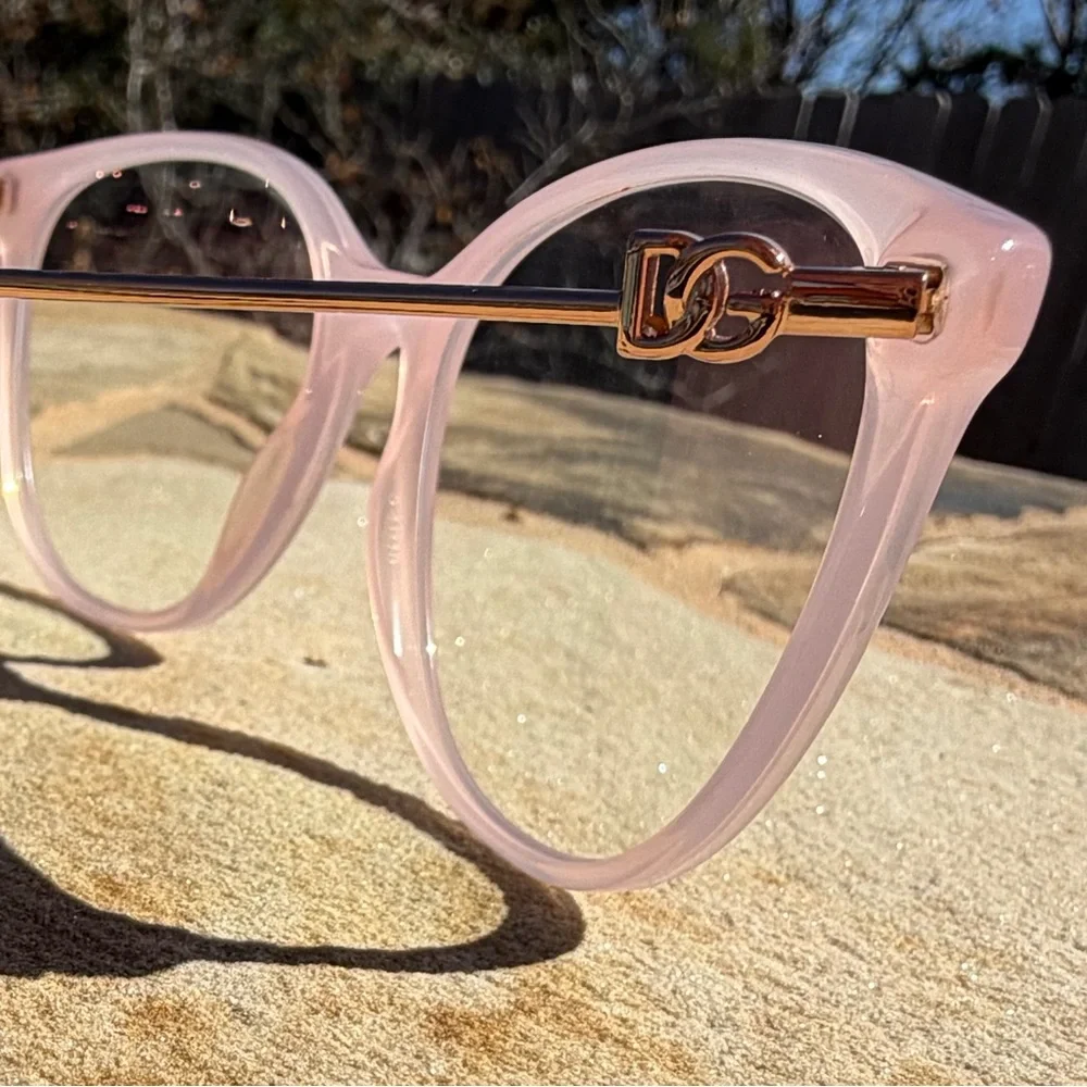 Dolce Gabbana Translucent Pink RX Eyeglasses 3363 - Picture 3 of 7